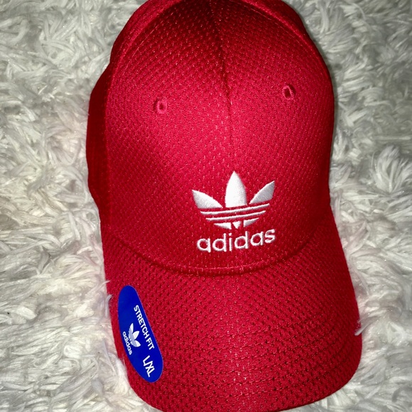 Adidas Diamond Red Fitted Cap sz LG/XL - Picture 3 of 8